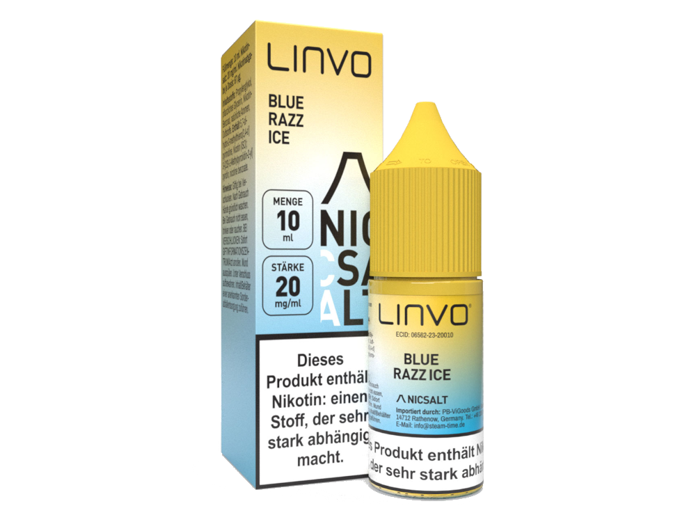 Linvo - Nikotinsalz Liquid - Blue Razz Ice