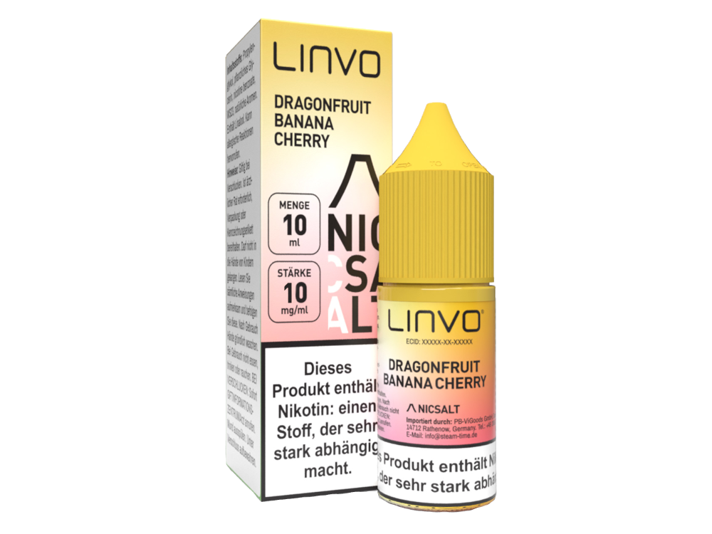 Linvo - Nikotinsalz Liquid - Dragonfruit Banana Cherry