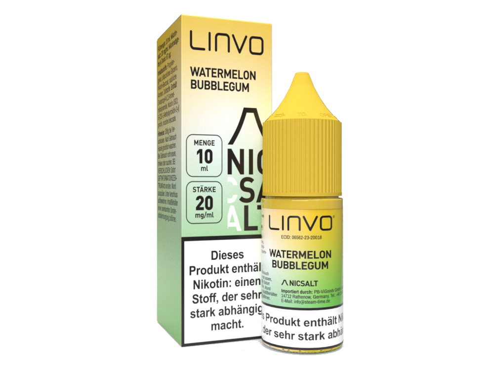 Linvo - Nikotinsalz Liquid - Watermelon Bubblegum