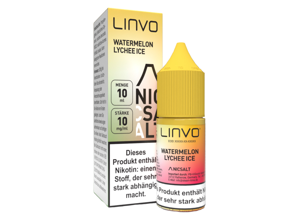 Linvo - Nikotinsalz Liquid - Watermelon Lychee Ice