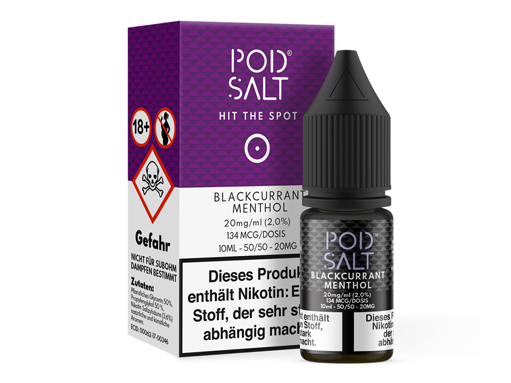 Pod Salt - Blackcurrant Menthol - Nikotinsalz Liquid