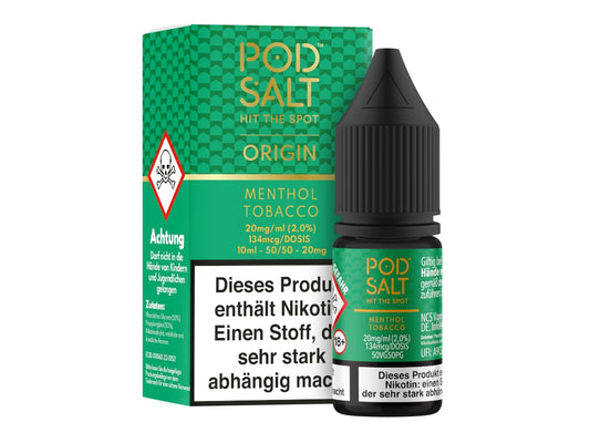Pod Salt Origin - Menthol Tobacco - Nikotinsalz Liquid