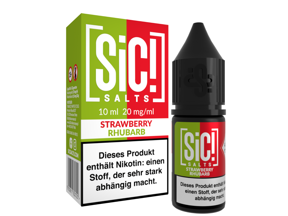 SiC! Salts - Nikotinsalz Liquid - Strawberry Rhubarb