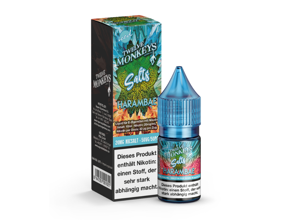 Twelve Monkeys - Iced - Nikotinsalz Liquid - Harambae