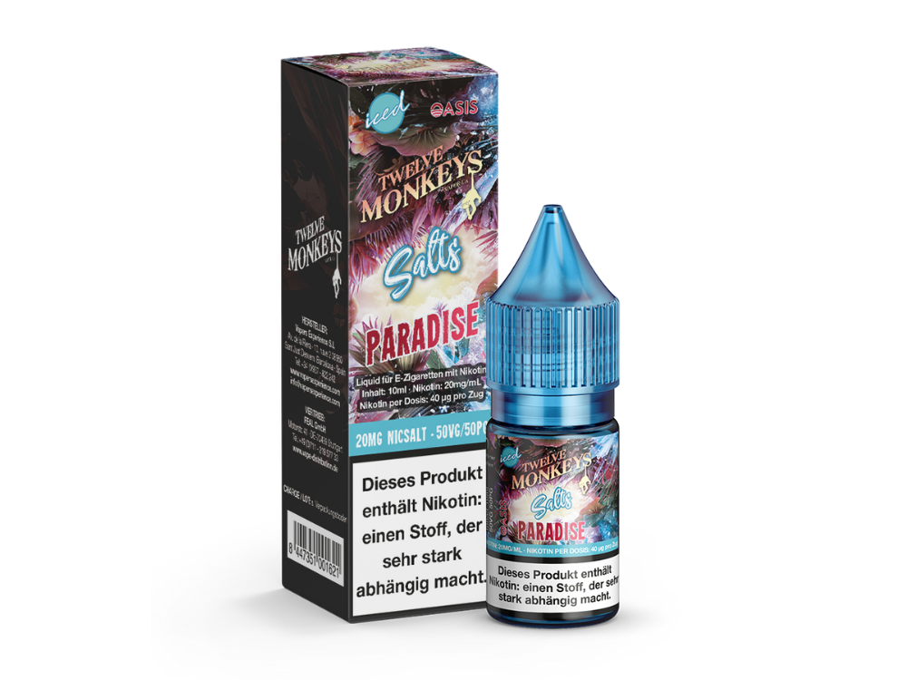 Twelve Monkeys - Iced - Nikotinsalz Liquid - Paradise