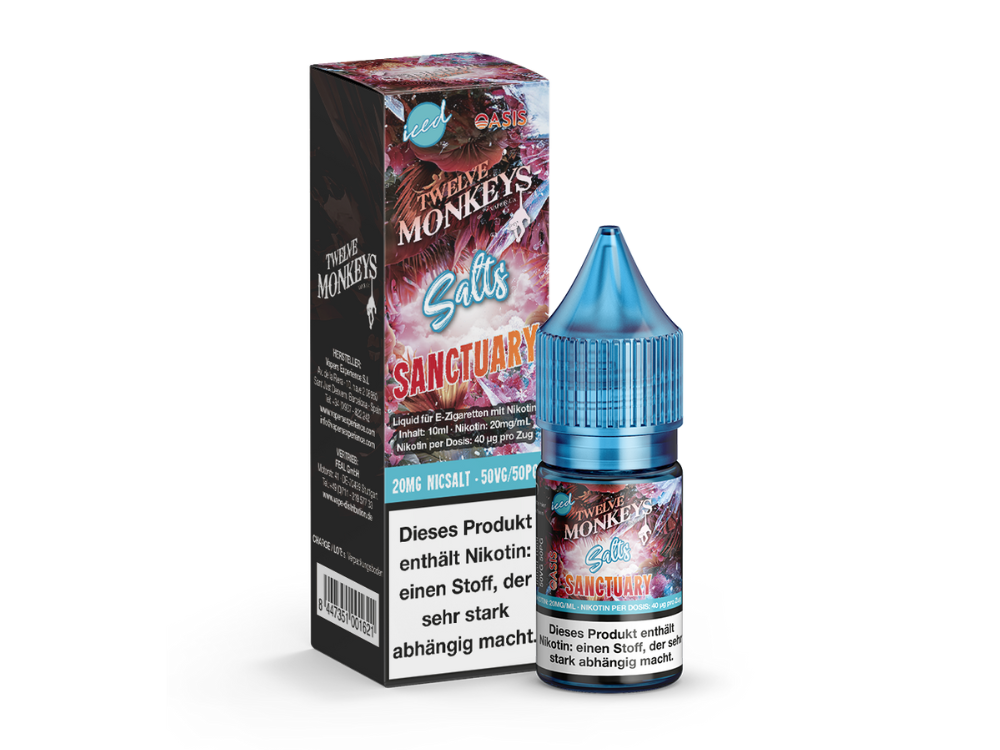 Twelve Monkeys - Iced - Nikotinsalz Liquid - Sanctuary