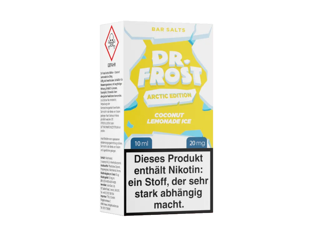 Dr Frost Arctic Edition Kokosnuss Zitrone Ande Ice 20mg.png Nobg