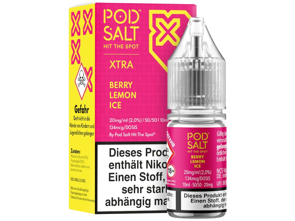 Pod Salt X - Nikotinsalz Liquid - Berry Lemon Ice