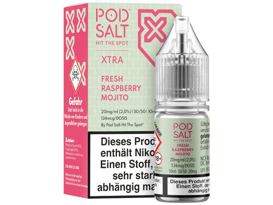 Pod Salt X - Nikotinsalz Liquid - Fresh Raspberry Mojito