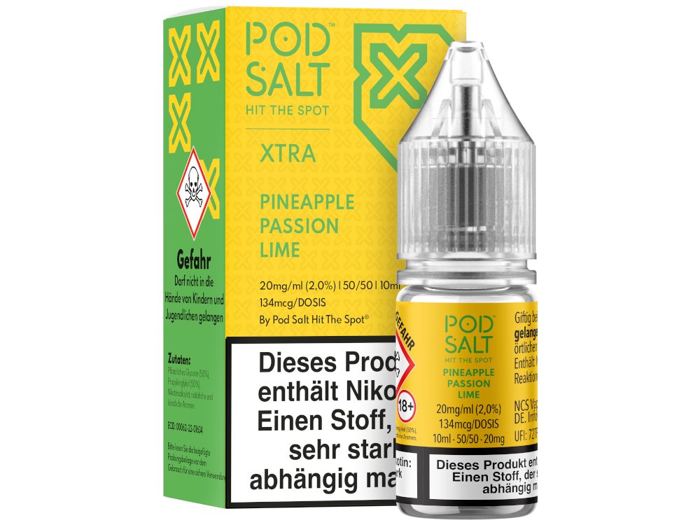 Pod Salt X - Nikotinsalz Liquid - Pineapple Passion Lime