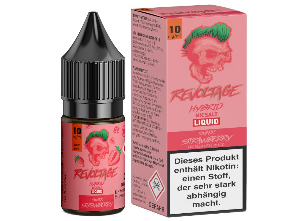 Revoltage - Hybrid Nikotinsalz Liquid - Super Strawberry