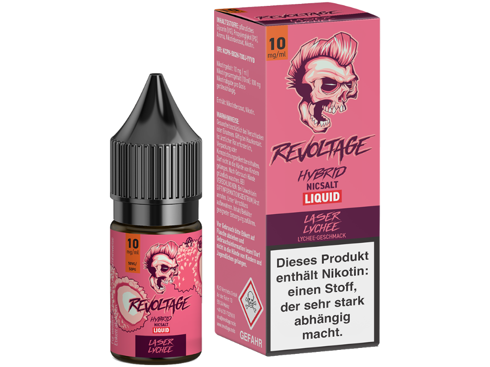 Revoltage - Hybrid Nikotinsalz Liquid - Laser Lychee