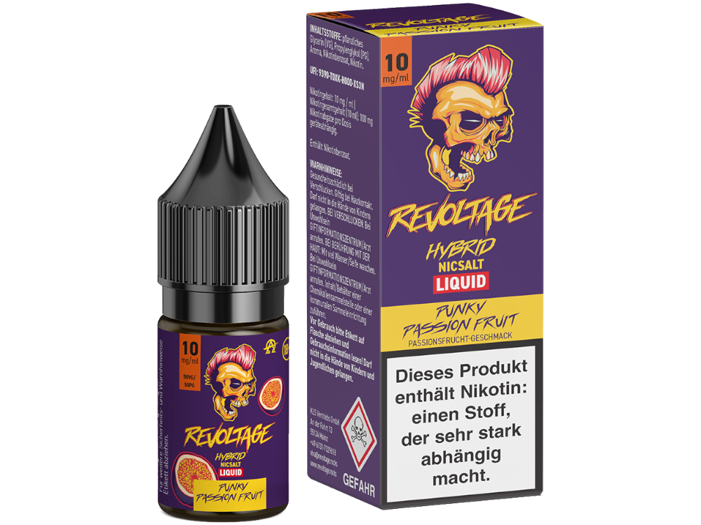 Revoltage - Hybrid Nikotinsalz Liquid - Punky Passion Fruit