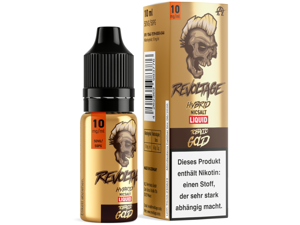 Revoltage - Hybrid Nikotinsalz Liquid - Tobacco Gold