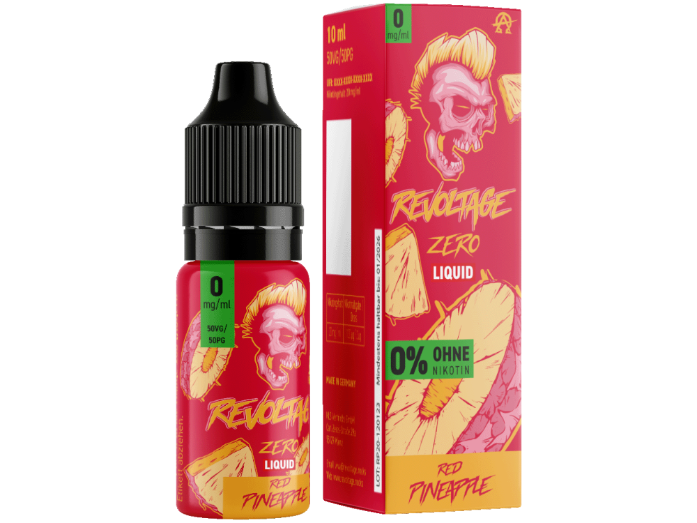 Revoltage Nikotinfrei - Hybrid Nikotinsalz Liquid - Red Pineapple