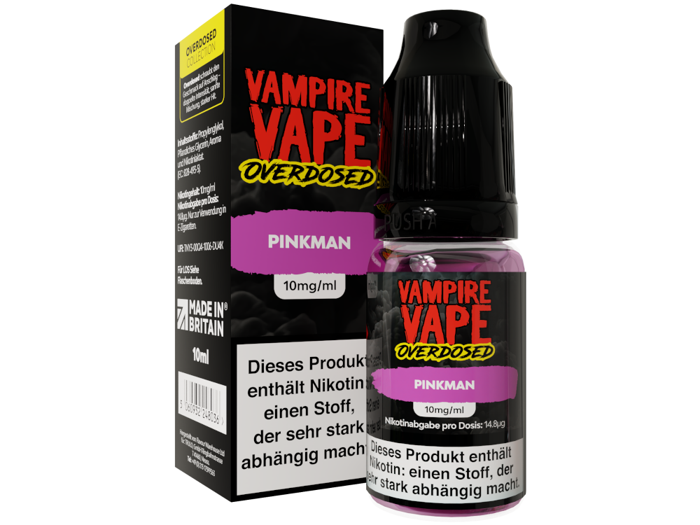 Vampire Vape - Overdosed - Nikotinsalz Liquid - Pinkman