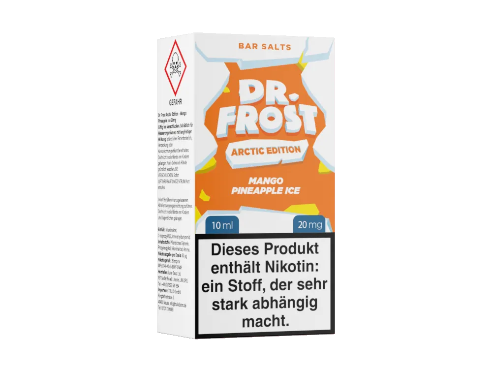 Dr Frost Arctic Edition Mango‑Ananas Ice 20mg.png Nobg