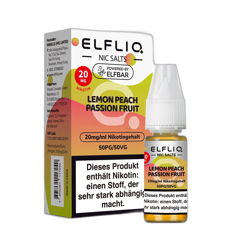 Elfliq Zitrone Pfirsich Passionsfrucht 4 Nobg