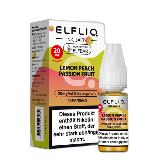 Elfliq Zitrone Pfirsich Passionsfrucht 4 Nobg