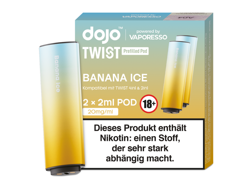 Vaporesso Dojo Twist Pod Bananen-Eis 20mg 1000x750