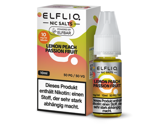 ELFLIQ - Lemon Peach Passion Fruit - Nikotinsalz Liquid
