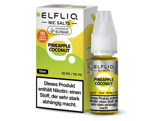 ELFLIQ - Pineapple Coconut - Nikotinsalz Liquid
