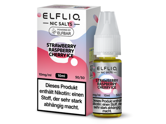 ELFLIQ - Strawberry Raspberry Cherry Ice - Nikotinsalz Liquid