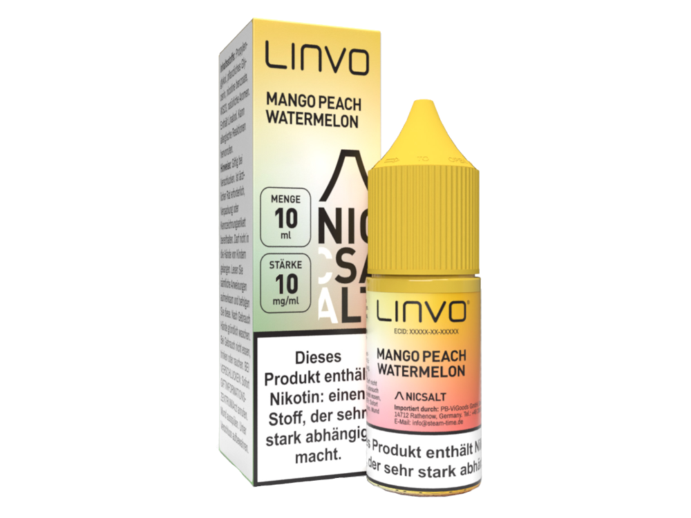 Linvo - Nikotinsalz Liquid - Mango Peach Watermelon