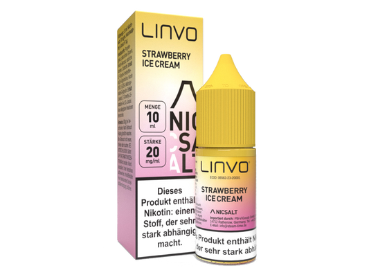 Linvo - Nikotinsalz Liquid - Strawberry Ice Cream