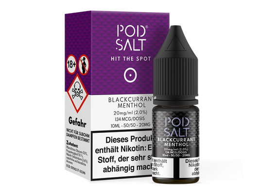 Pod Salt - Blackcurrant Menthol - Nikotinsalz Liquid