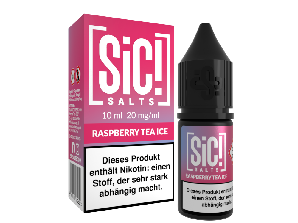 SiC! Salts - Nikotinsalz Liquid - Raspberry Tea Ice