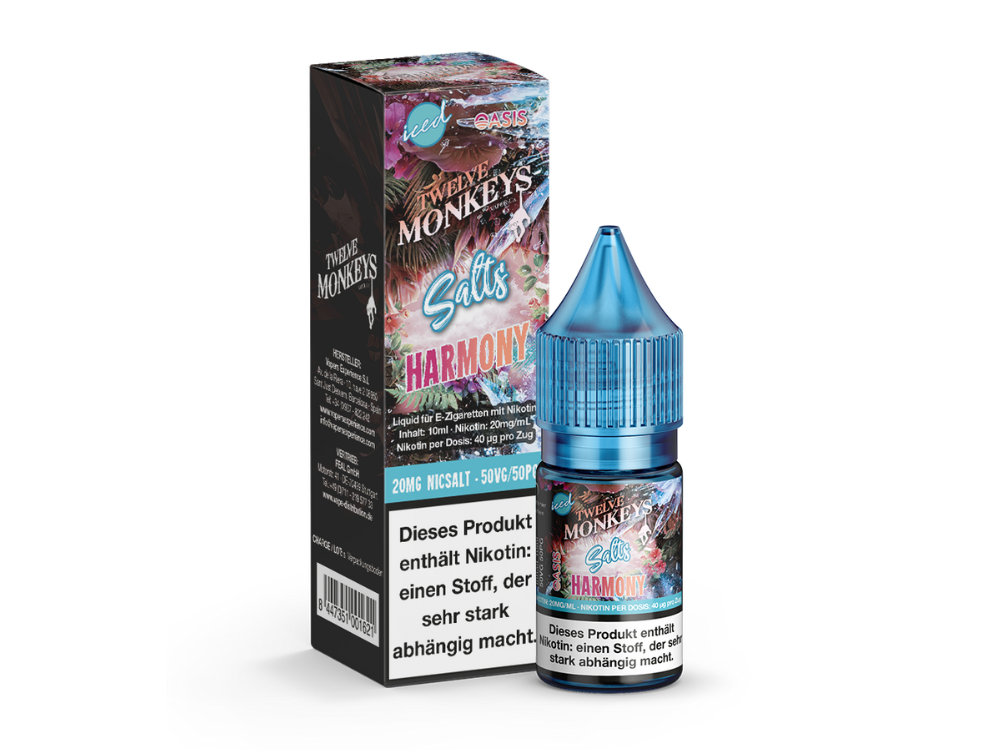 Twelve Monkeys - Iced - Nikotinsalz Liquid - Harmony