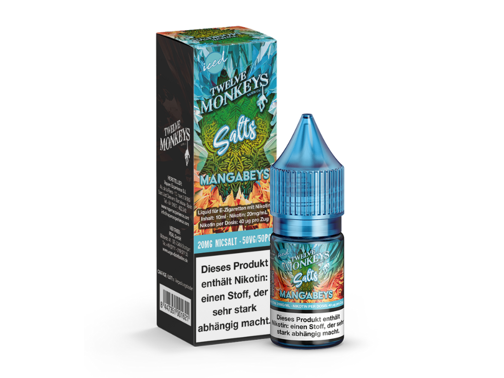 Twelve Monkeys - Iced - Nikotinsalz Liquid - Mangabeys