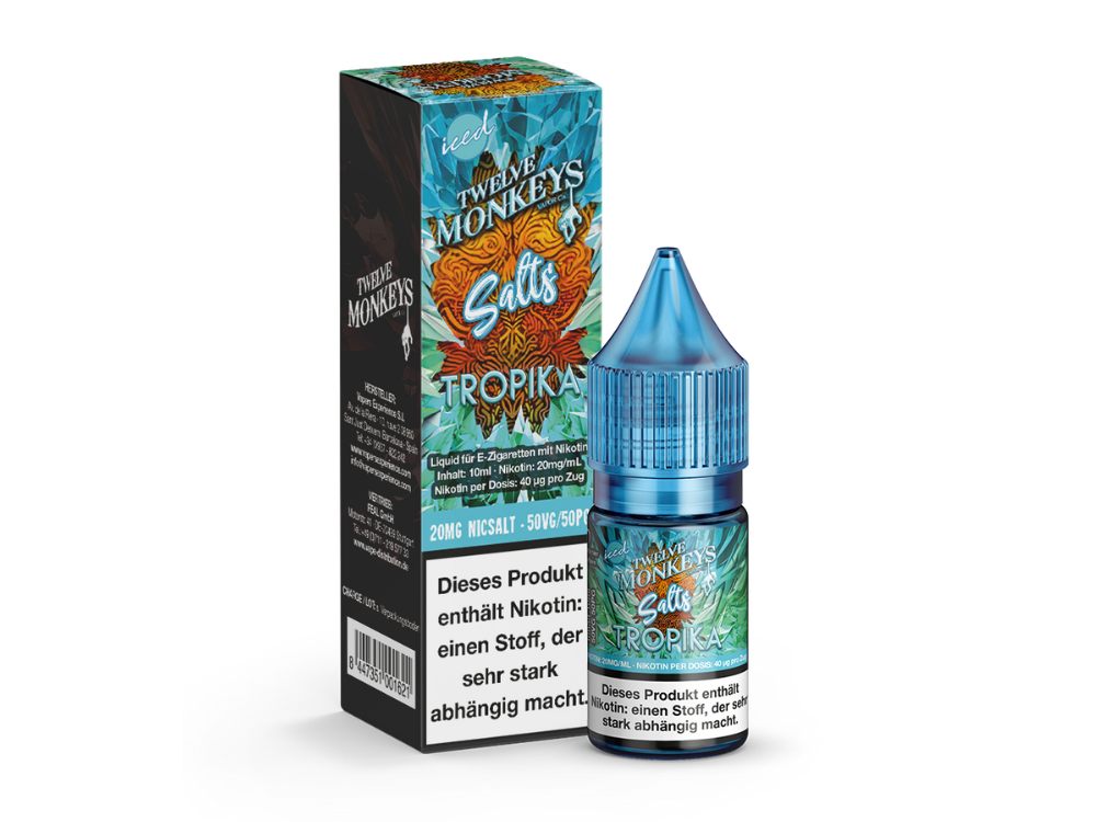 Twelve Monkeys - Iced - Nikotinsalz Liquid - Tropika