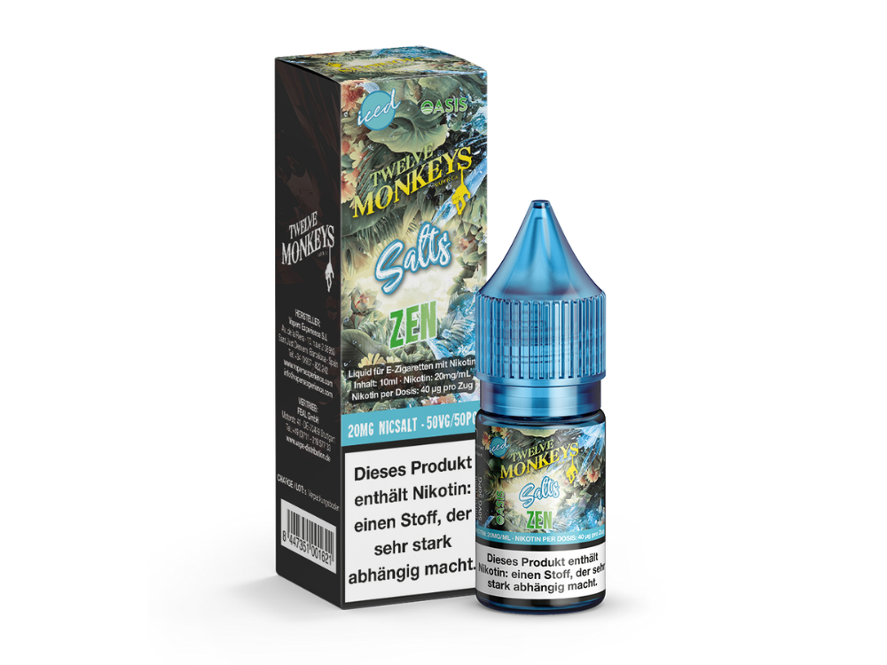 Twelve Monkeys - Iced - Nikotinsalz Liquid - Zen