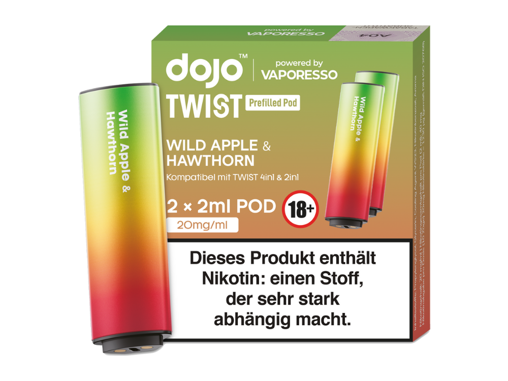 Vaporesso Dojo Twist Pod Wild Apfel Hawthorn 20mg 1000x750