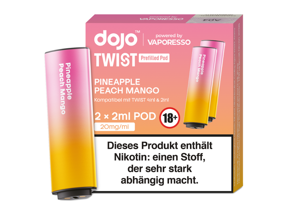 Vaporesso Dojo Twist Pod Ananas Peach Mango 20mg 1000x750