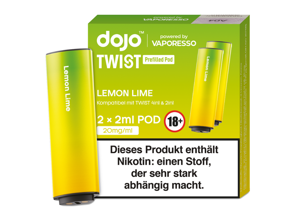 Vaporesso Dojo Twist Pod Zitrone-Limette 20mg 1000x750