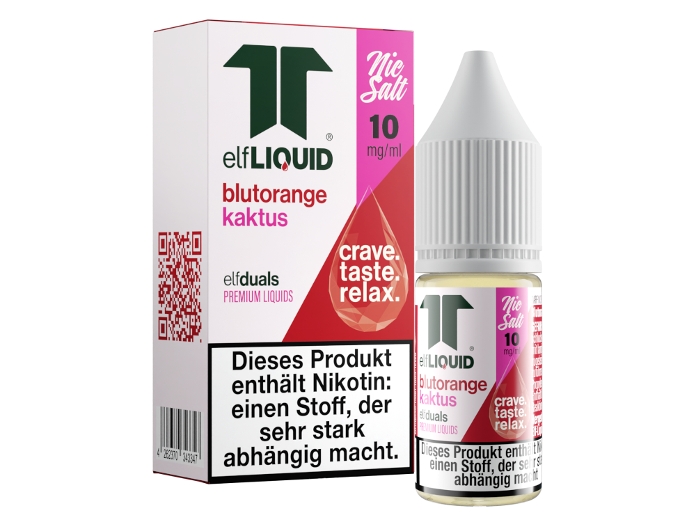 Elf-Liquid - Dual - Nikotinsalz Liquid 10 mg/ml - Blutorange-Kaktus