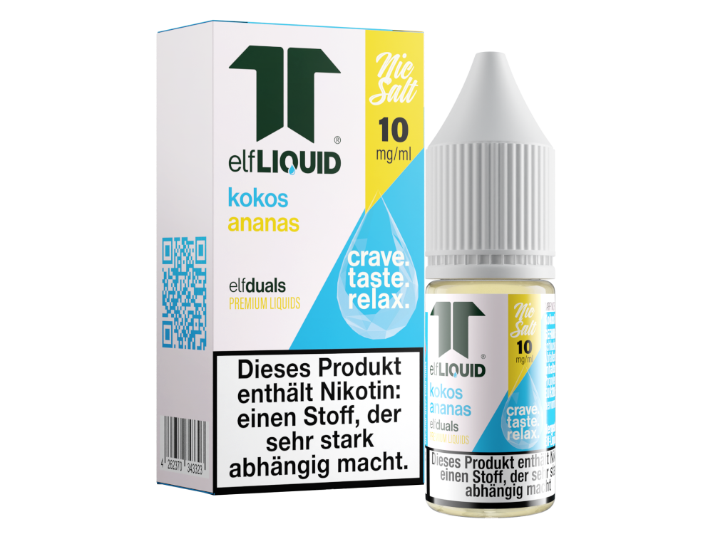 Elf-Liquid - Dual - Nikotinsalz Liquid 10 mg/ml - Kokos-Ananas
