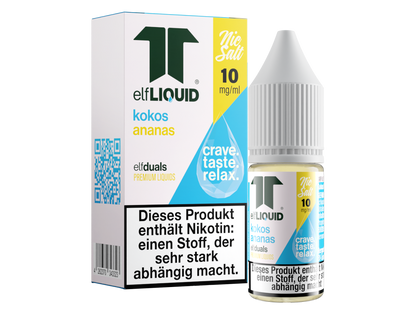 Elf-Liquid - Dual - Nikotinsalz Liquid 10 mg/ml - Kokos-Ananas