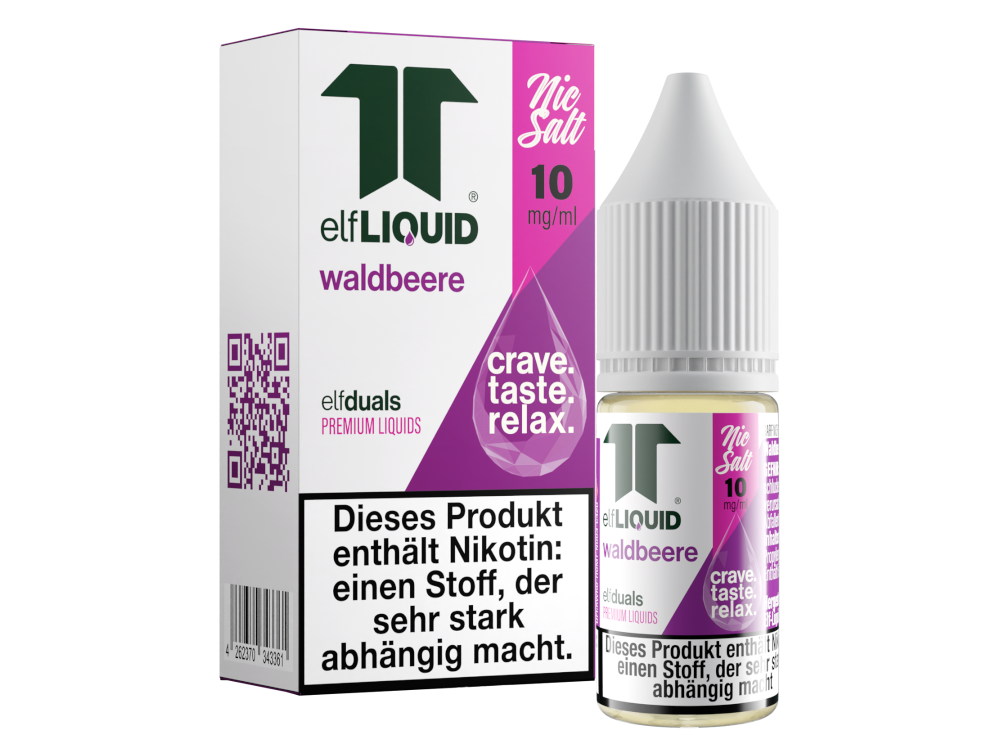Elf-Liquid - Dual - Nikotinsalz Liquid 10 mg/ml - Waldbeere