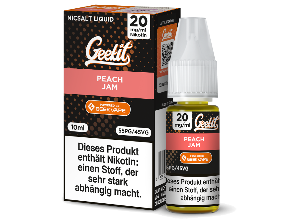 GeekVape - Geekit - Nikotinsalz Liquid - Peach Jam