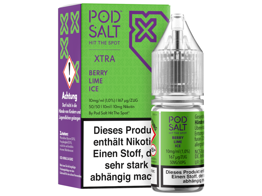 Pod Salt X - Nikotinsalz Liquid  - Berry Lime Ice