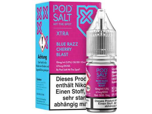 Pod Salt X - Nikotinsalz Liquid  - Blue Razz Cherry Blast