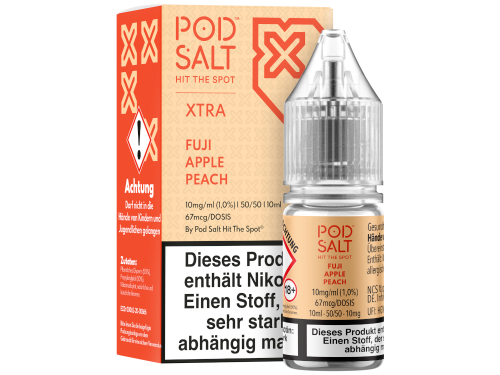 Pod Salt X - Nikotinsalz Liquid  - Fuji Apple Peach