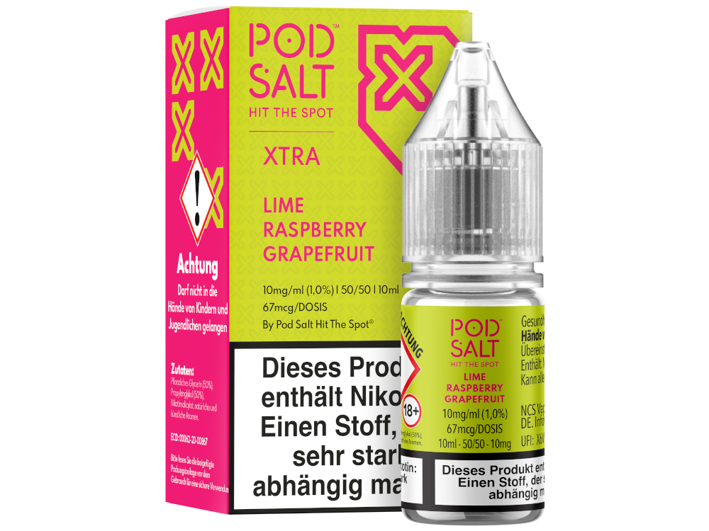 Pod Salt X - Nikotinsalz Liquid  - Lime Raspberry Grapefruit