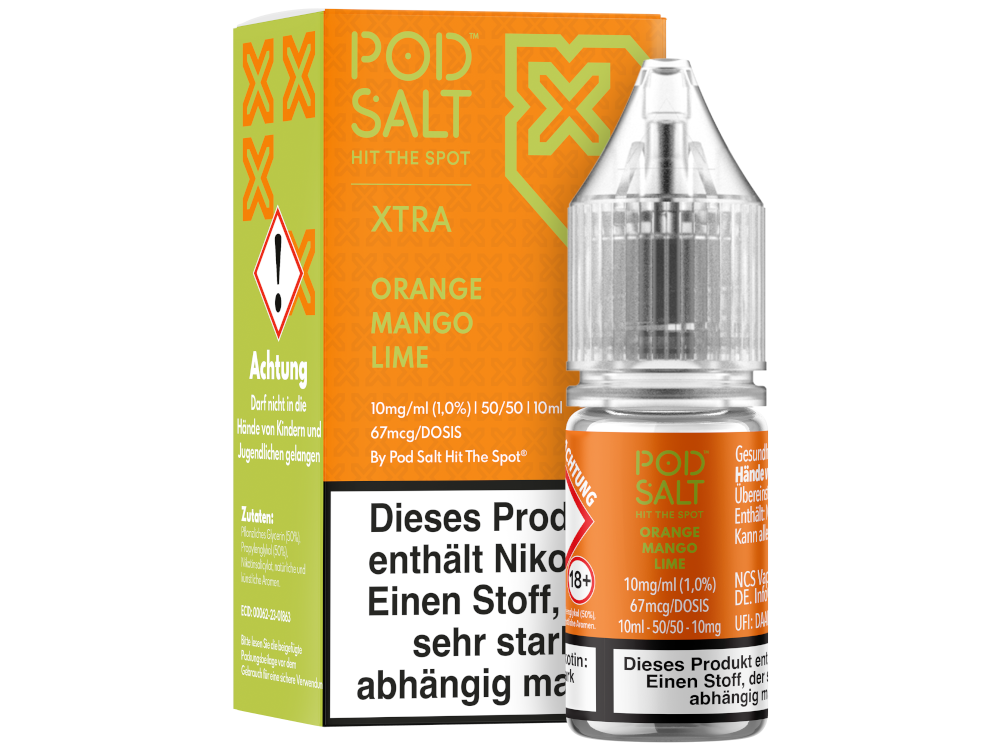 Pod Salt X - Nikotinsalz Liquid  - Orange Mango Lime