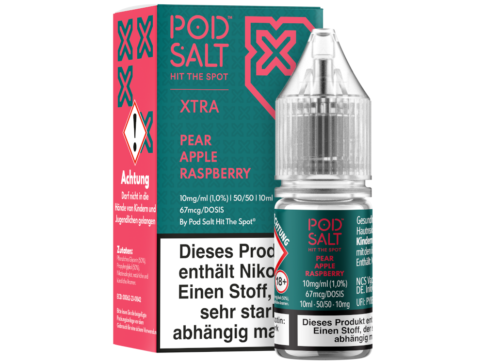 Pod Salt X - Nikotinsalz Liquid  - Pear Apple Raspberry