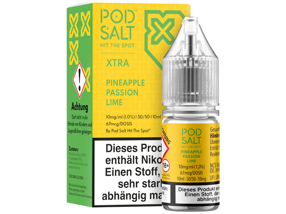 Pod Salt X - Nikotinsalz Liquid  - Pineapple Passion Lime